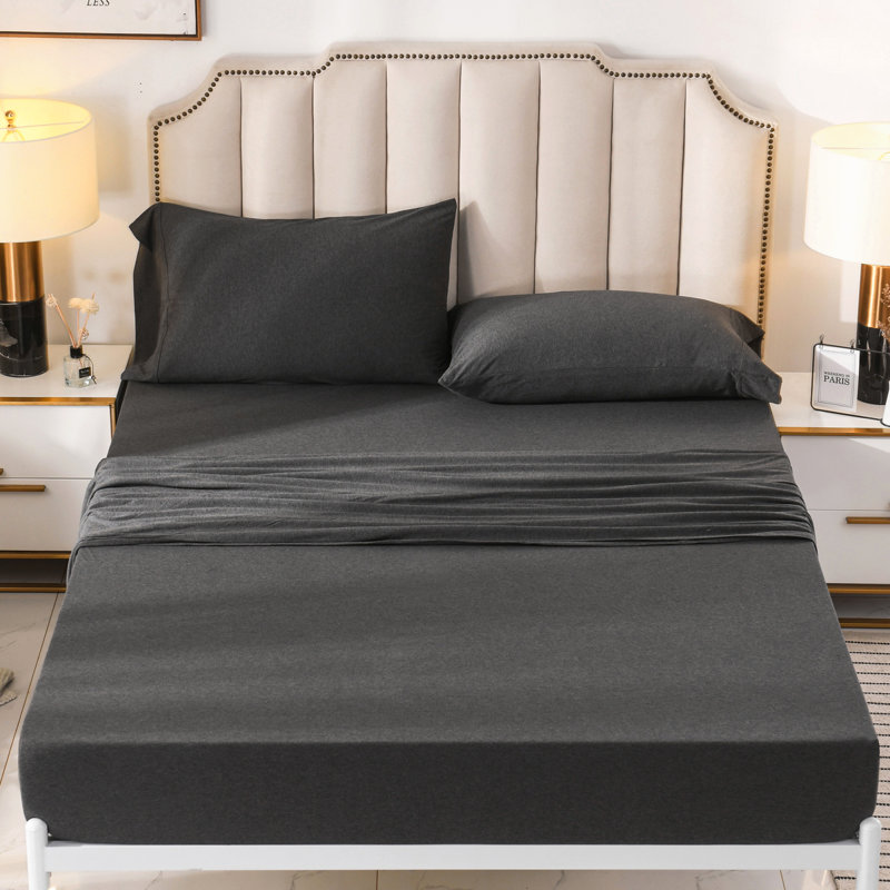 Eider & Ivory™ Fordbridge 100 Jersey Cotton Sheet 4 Pieces Set Super